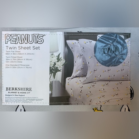 Peanuts Snoopy Spring Flowers Sheet Set - Twin - Picture 4 of 5